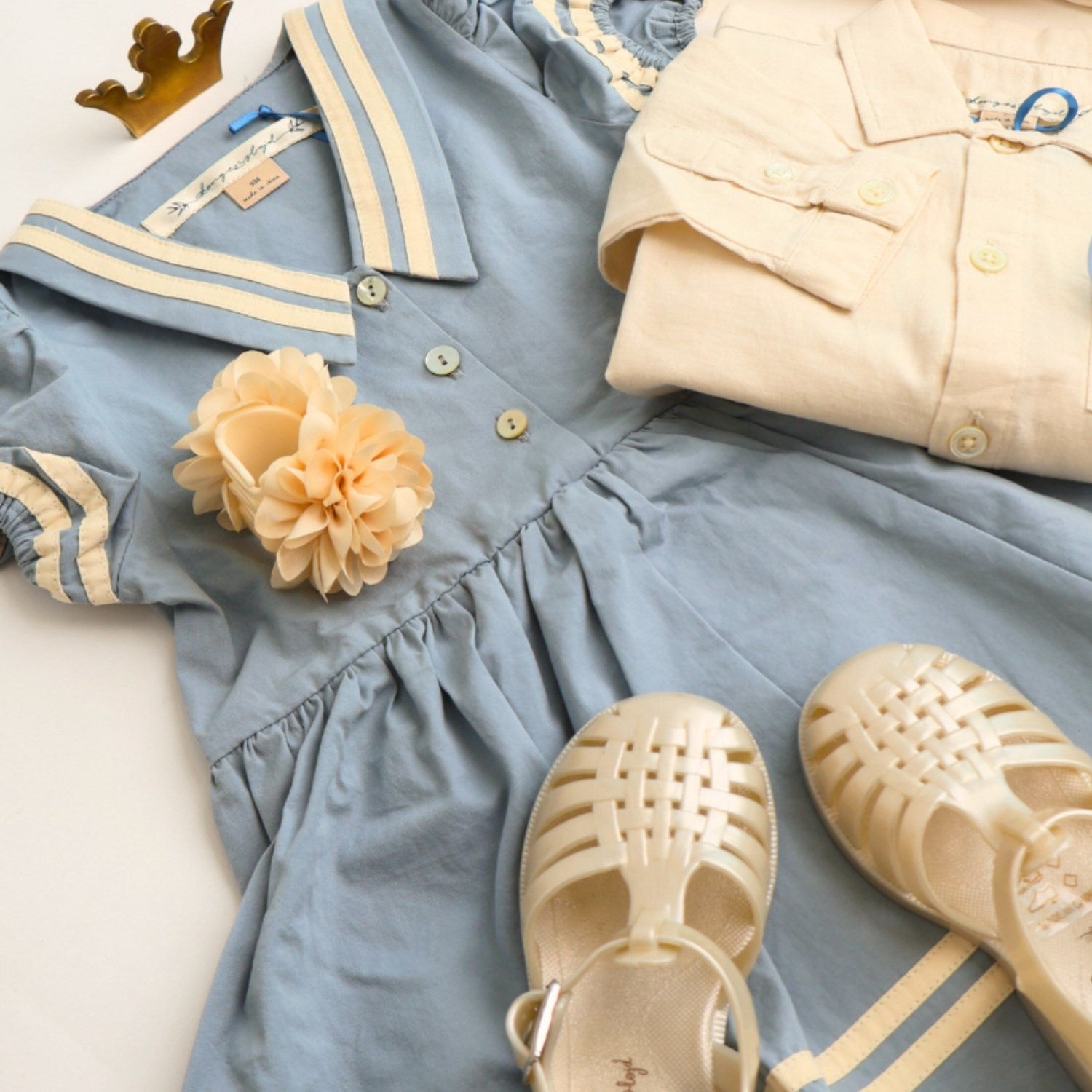 Buy Konges Sløjd Ashley Blue Celebration Allie Sailor Dress GOTS