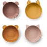 LIEWOOD Rose Mix Iggy Silicone Bowls 4-Pack