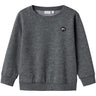 Name It Dark Grey Melange Nmmvimo Ls Sweat Bru Noos