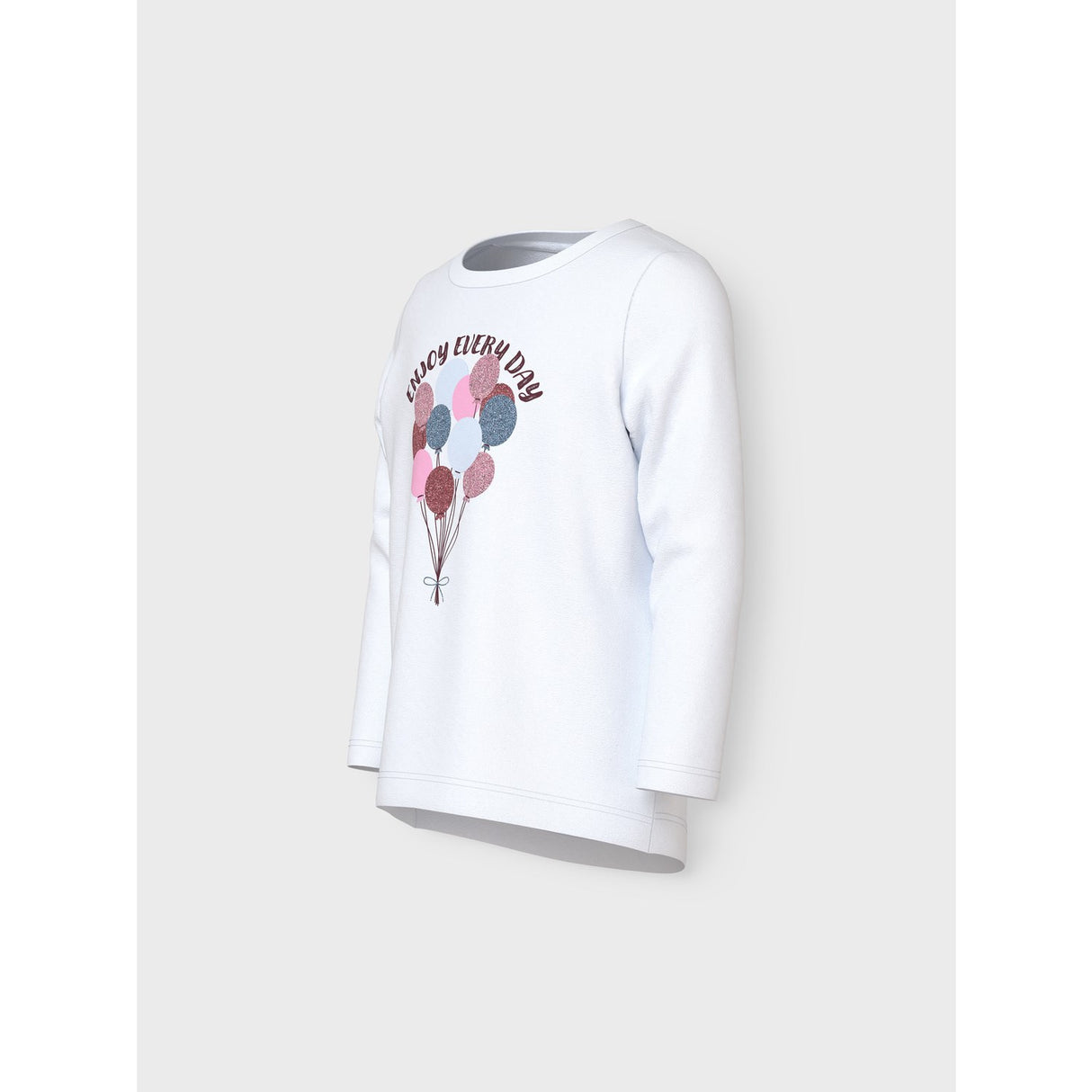 Name It Bright White Balloons Nmfvix Ls Top