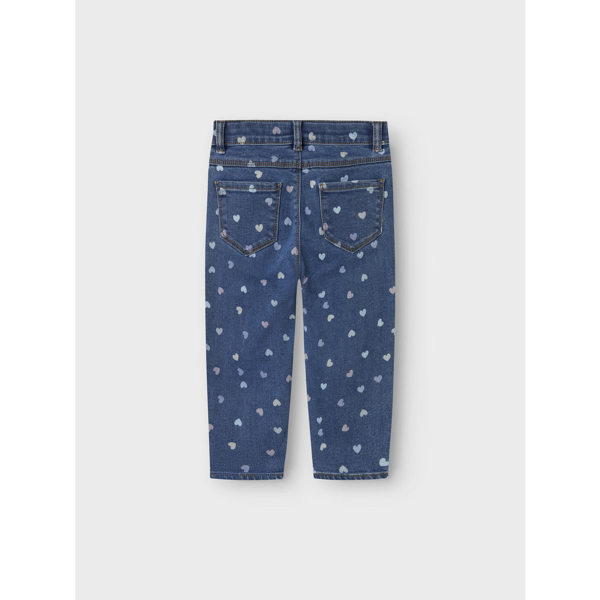 Name It Denim Blue Hearts Nmfbella Mom Shaped Jeans 3555-On Noos