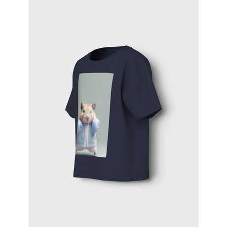 Name It Navy Blazer Boxing Hamster Nmmvoto Ss Nreg Top