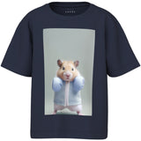 Name It Navy Blazer Boxing Hamster Nmmvoto Ss Nreg Top
