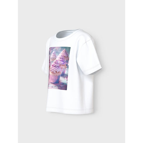 Name It Bright White Cupcake Nmfvotea Ss Nreg Top