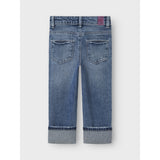 Name It Medium Blue Denim Nmfrose Straight Fold Jeans 4224-Az Noos