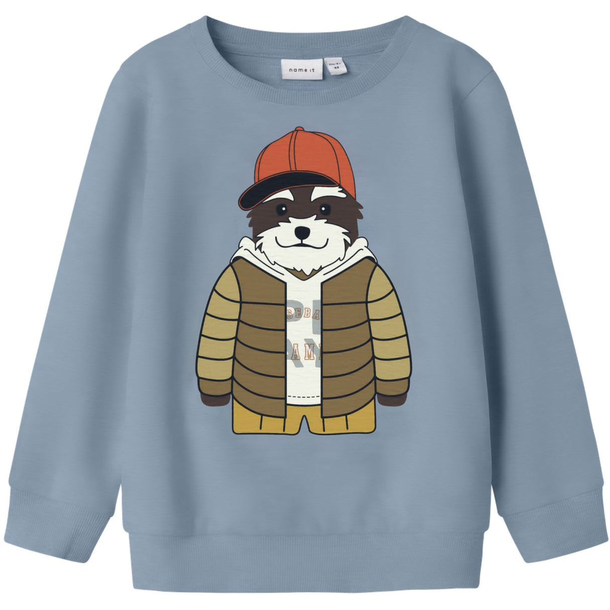 Name It Dusty Blue Nmmkamden Ls Sweat Unb