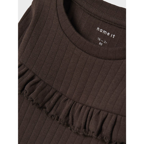 Name It Seal Brown Nmflalla Xsl Ls Top