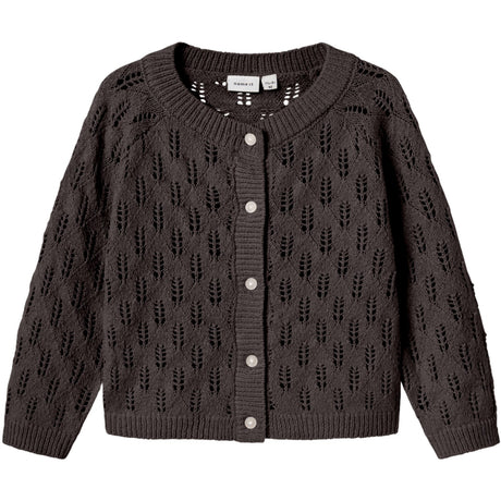 Name It Seal Brown Nmfleslie Ls Knit Card