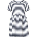 Name It Bright White Blue Nmfvemma Ss Dress