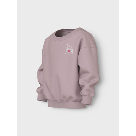 Name It Burnished Lilac Tea Cup Nmfvallene Ls Rlx Sweat Unb