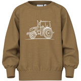 Name It Dull Gold Tractor Sketch Nmmvion Ls Nreg Sweat Unb