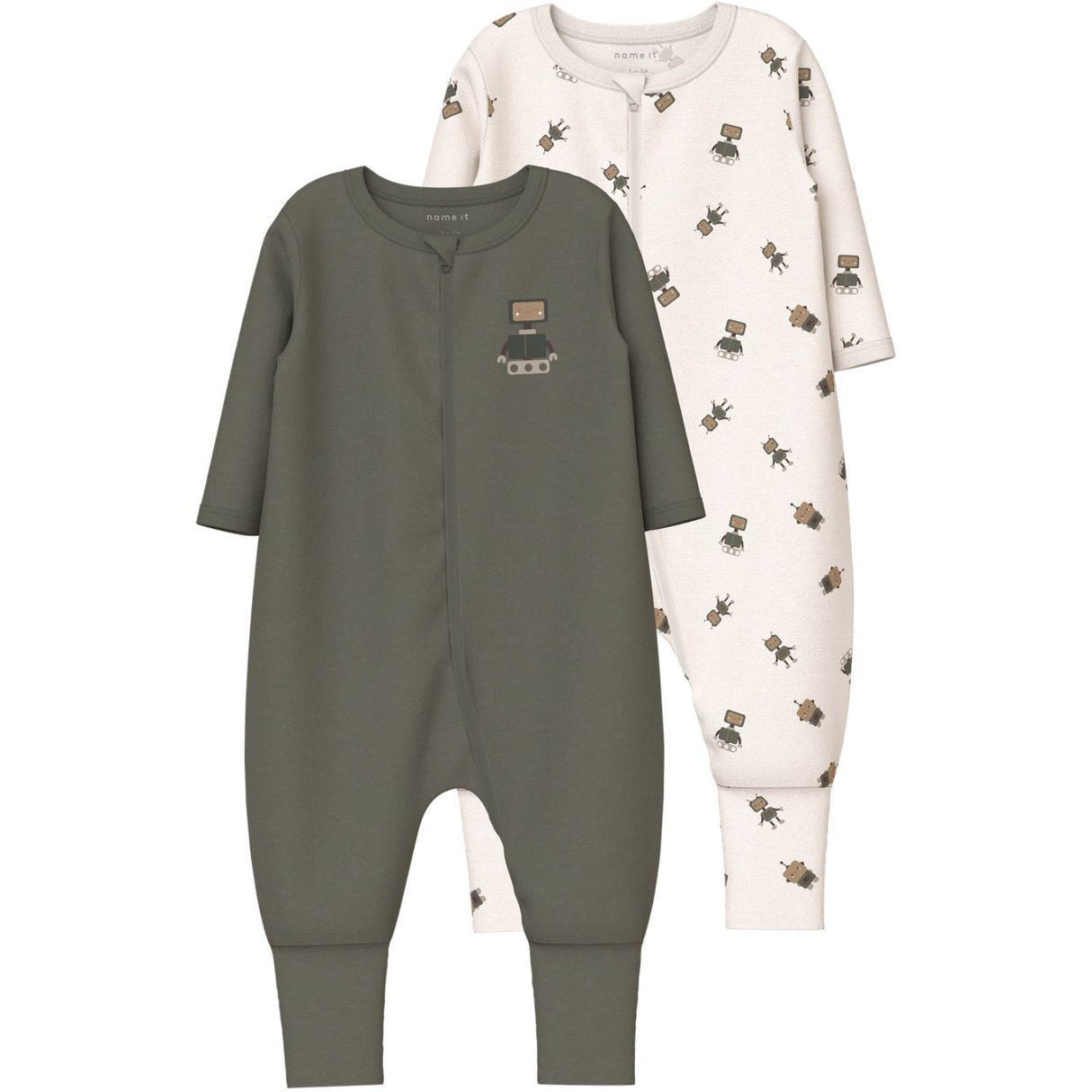 Name It Jet Stream Nbmnightsuit 2P Zip Ff Robot Noos