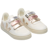 Veja Multico Extra White Shiny Small V-10 Sneakers