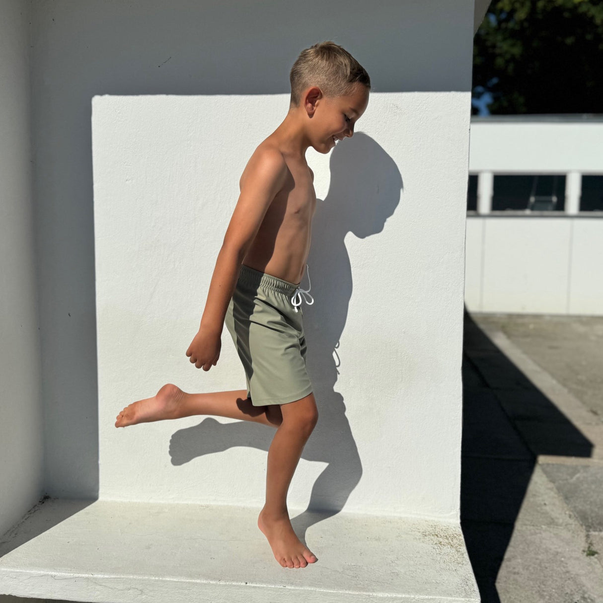 Petit Crabe Olive Alex Swim Shorts