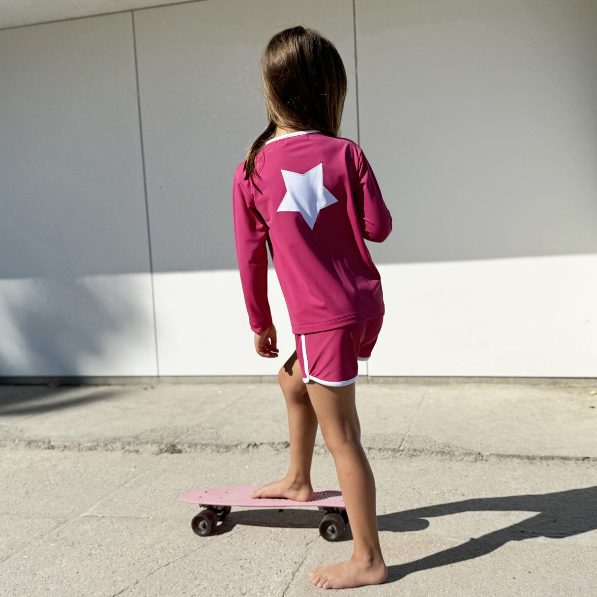 Petit Crabe Mulberry Etoile Zipper Uv-Swim Shirt L/S