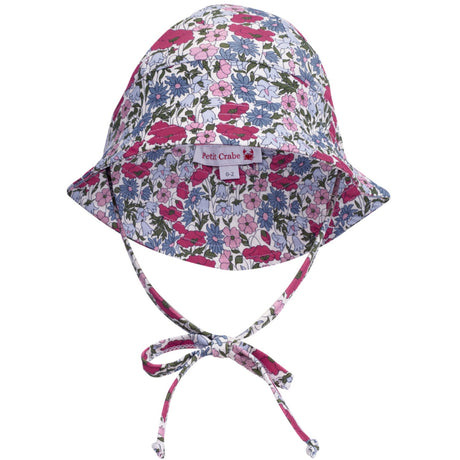 Petit Crabe Poppy & Daisy P Frey Sun hat - Made With Liberty© Fabric