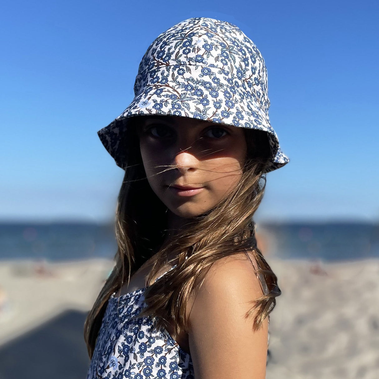 Petit Crabe Empress B Frey Sun hat - Made With Liberty© Fabric