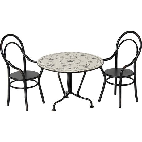 Maileg Dining Table Set W. 2 Chairs, Miniature