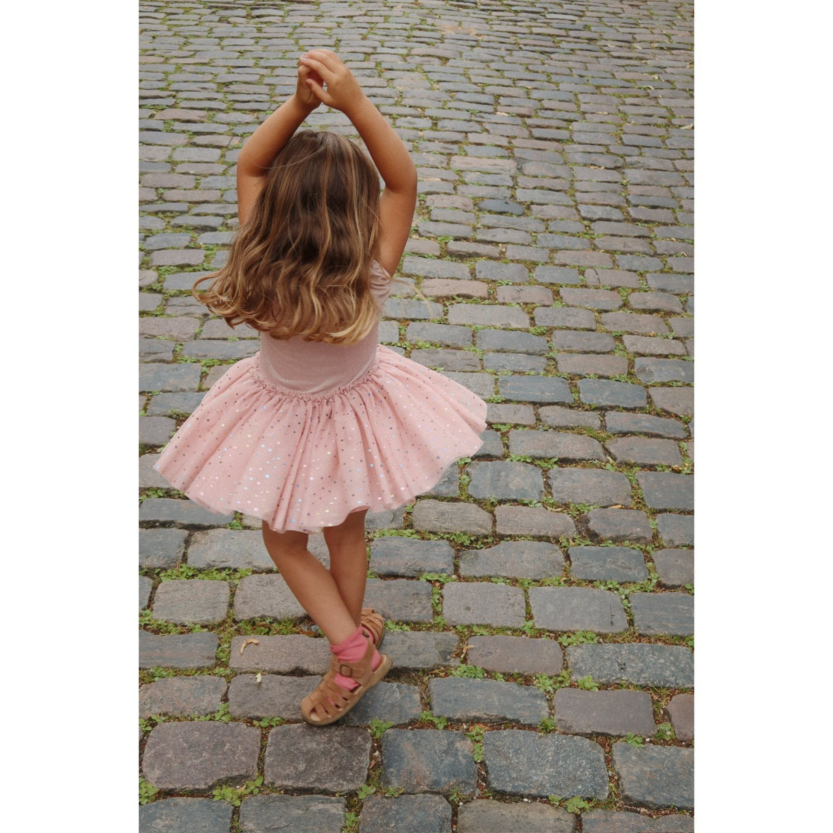 Konges Sløjd Fairy Etoile Holographic Pink Ada Fairy Ballerina Glitter Dress