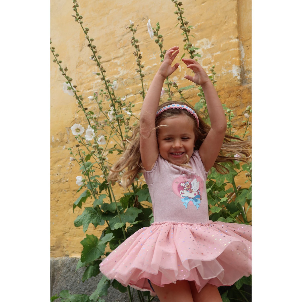 Konges Sløjd Fairy Etoile Holographic Pink Ada Fairy Ballerina Glitter Dress