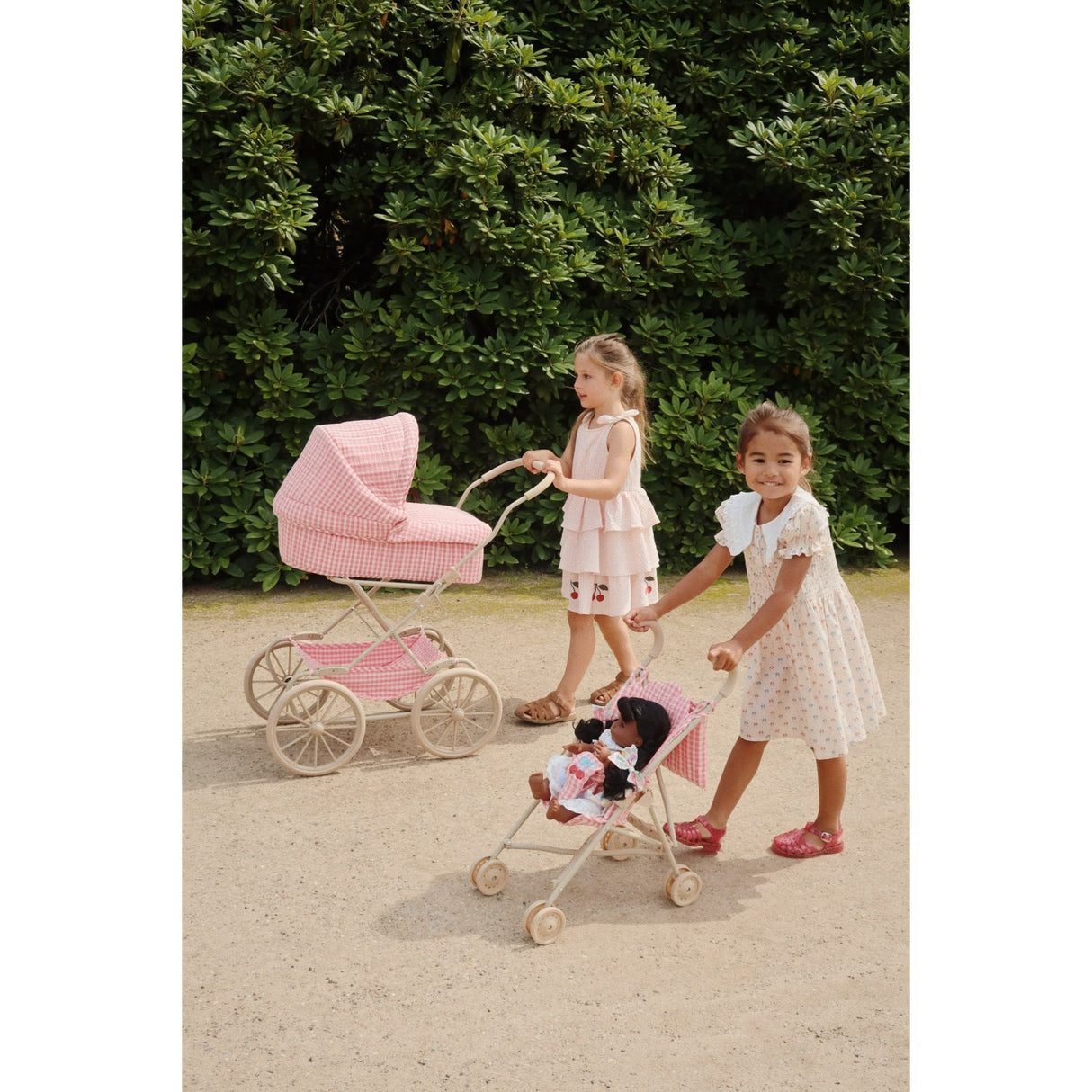 Konges Sløjd Bubblegum Check Cheeky Doll Pram