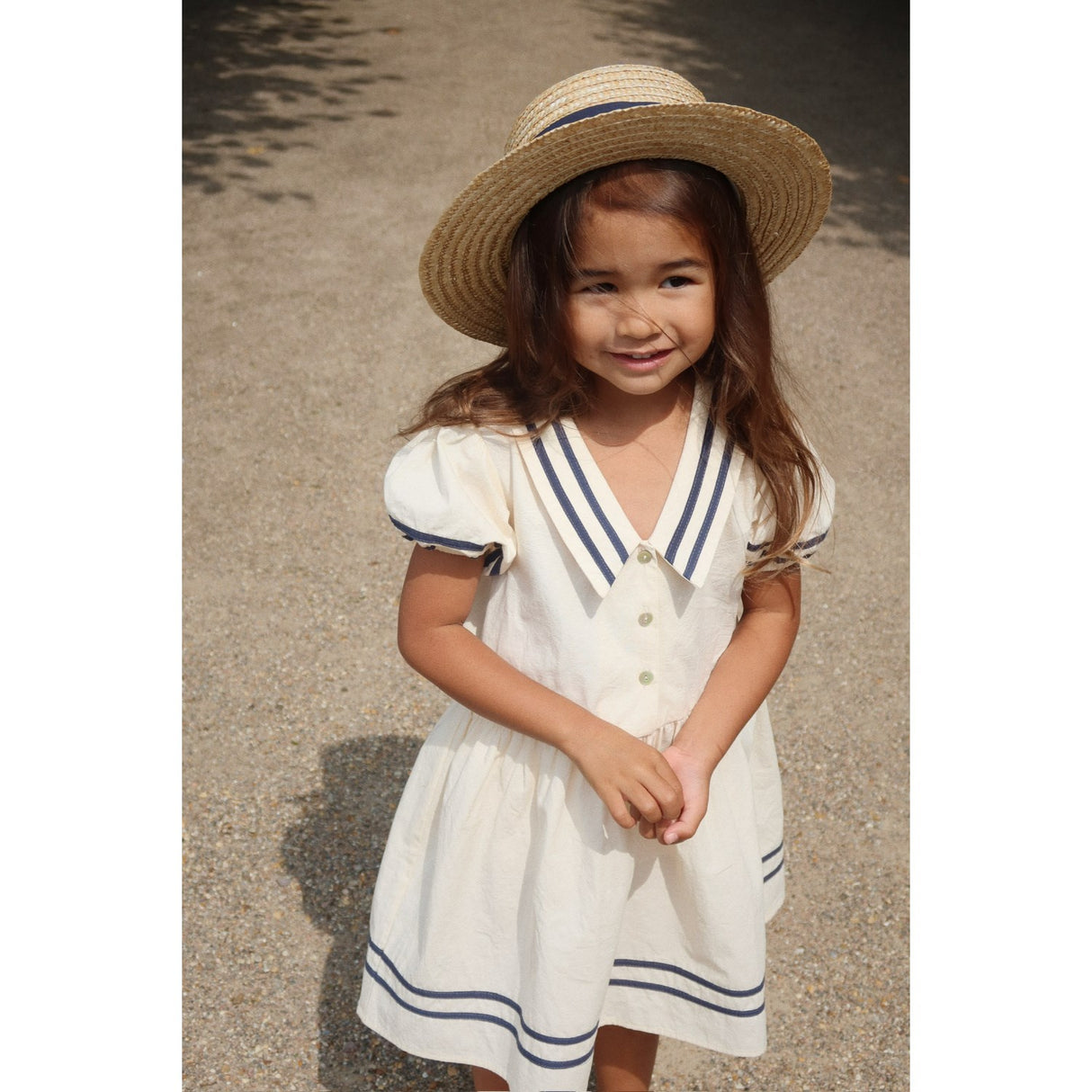 Konges Sløjd Optic White Allie Sailor Dress Gots