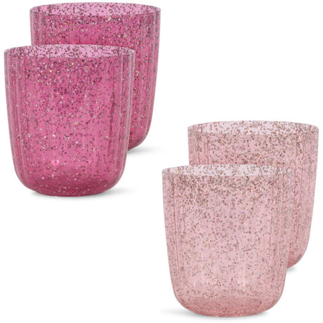 Konges Sløjd Sparkling Pink Mix Glitter Cup 4 Pack