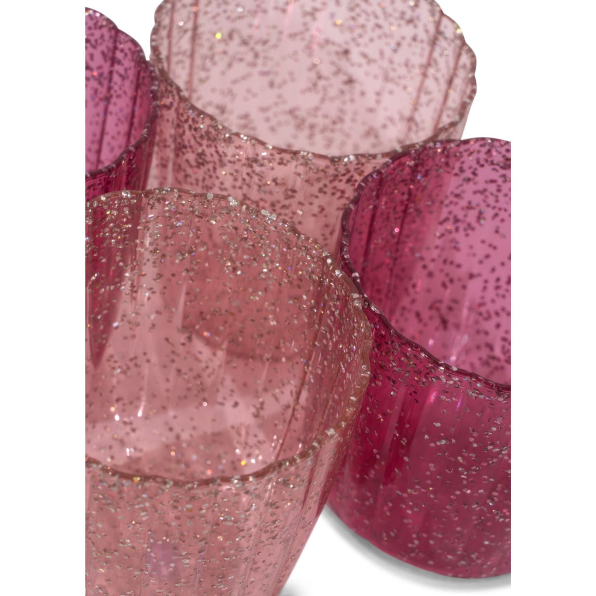 Konges Sløjd Sparkling Pink Mix Glitter Cup 4 Pack