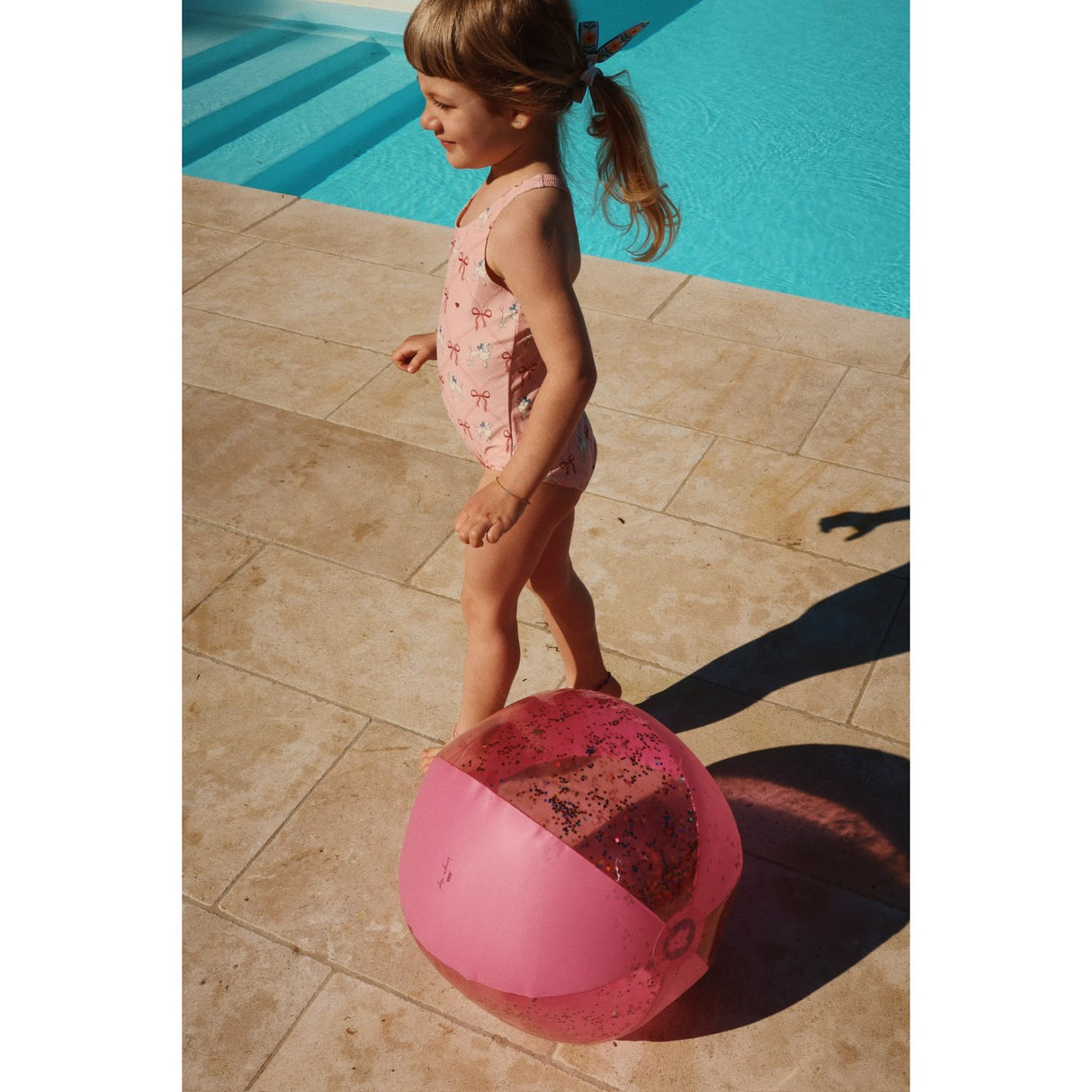 Konges Sløjd Transparent Pink Transparent Beach Ball