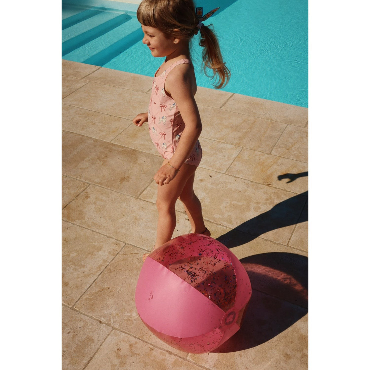 Konges Sløjd Transparent Pink Transparent Beach Ball