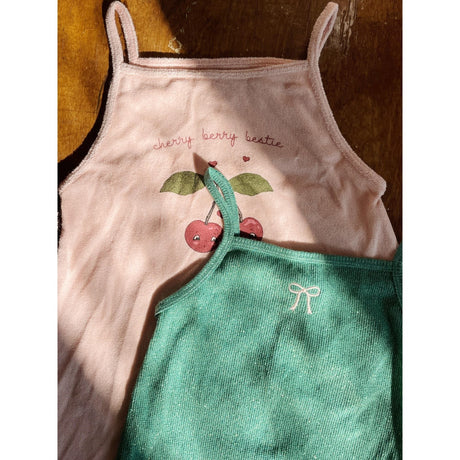 Konges Sløjd Bottle Green Roli Strap Dress