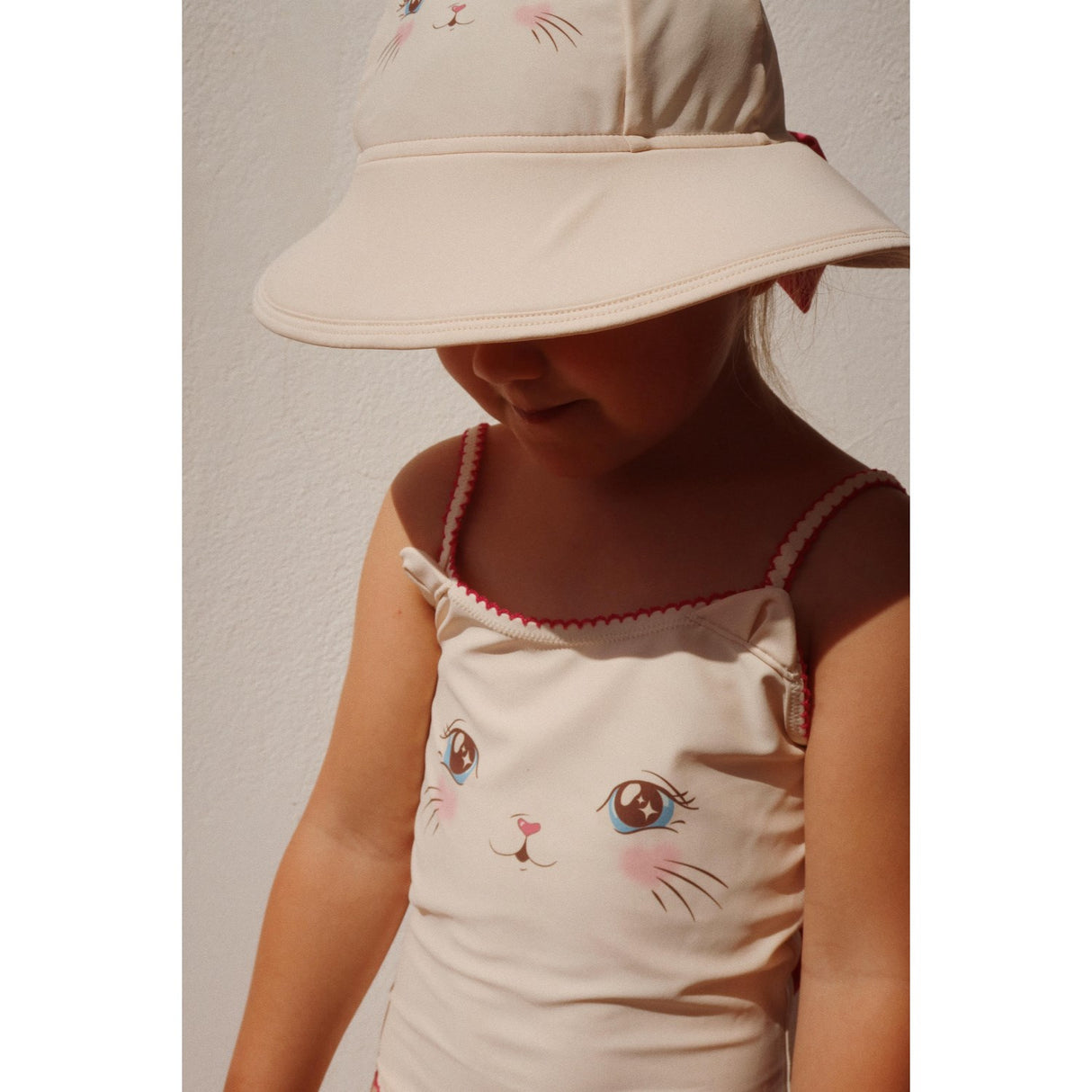 Konges Sløjd Soft Pink Kitty Cat Sun hat Grs