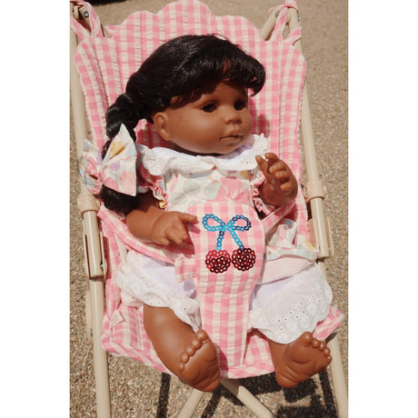 Konges Sløjd Bubblegum Check Cheeky Doll Stroller
