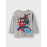 Name It Grey Melange Nmmjacinto Spider Ls Nreg Top Mar