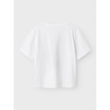 Name It Bright White Panther Nkfvotea Ss Nreg Top