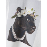Name It Bright White Panther Nkfvotea Ss Nreg Top