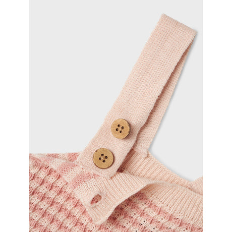 Lil'Atelier Misty Rose Nbfhalma Loose Knit Overall Lil