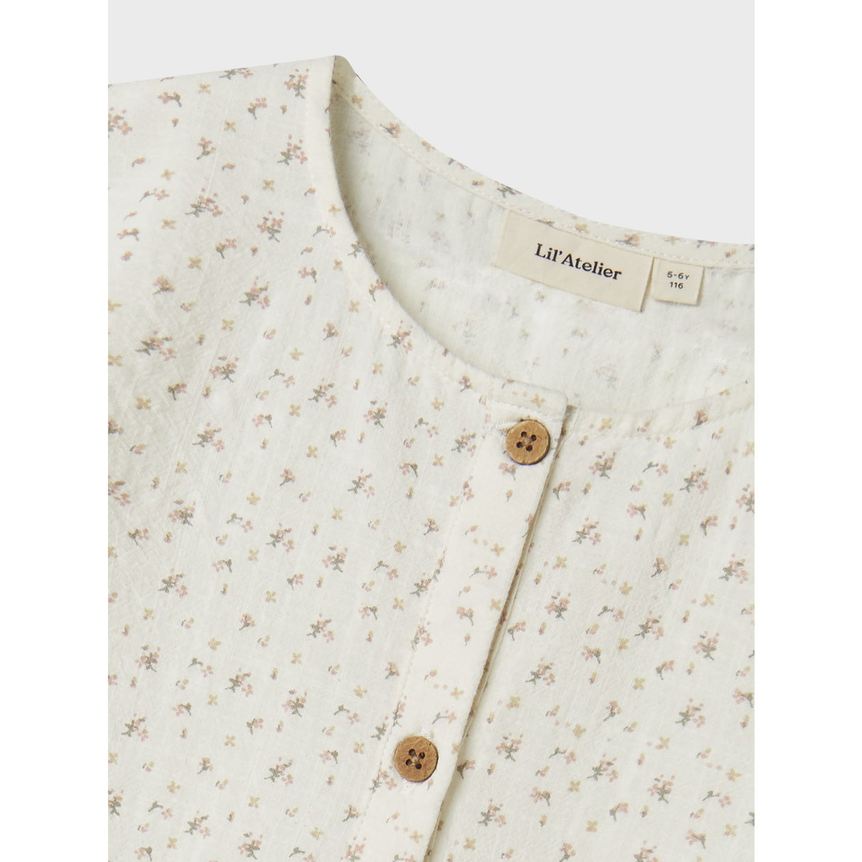 Lil'Atelier Coconut Milk Nmfhailey Ss Loose Dress Lil