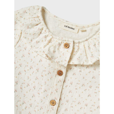 Lil'Atelier Coconut Milk Nmfhailey Ss Loose Shirt Lil