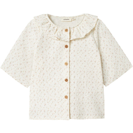 Lil'Atelier Coconut Milk Nmfhailey Ss Loose Shirt Lil