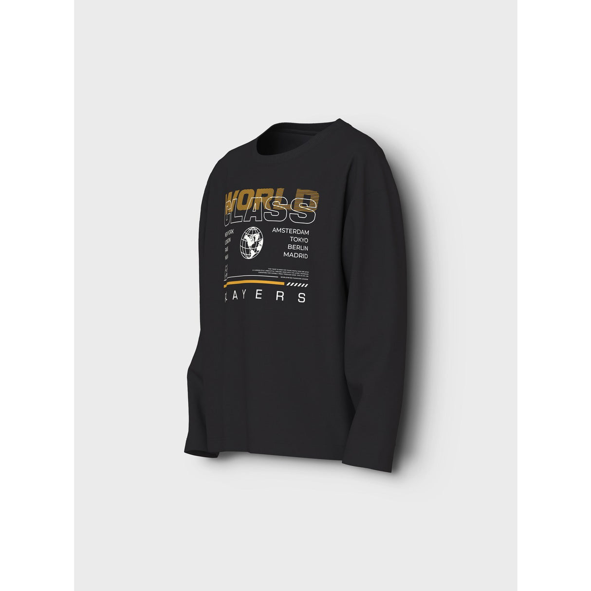 Name It Black World Class Nkmvictor Ls Rlx Top