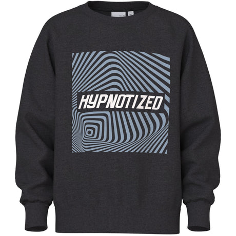 Name It Black Hypnotized Nkmvion Ls Nreg Sweat Unb