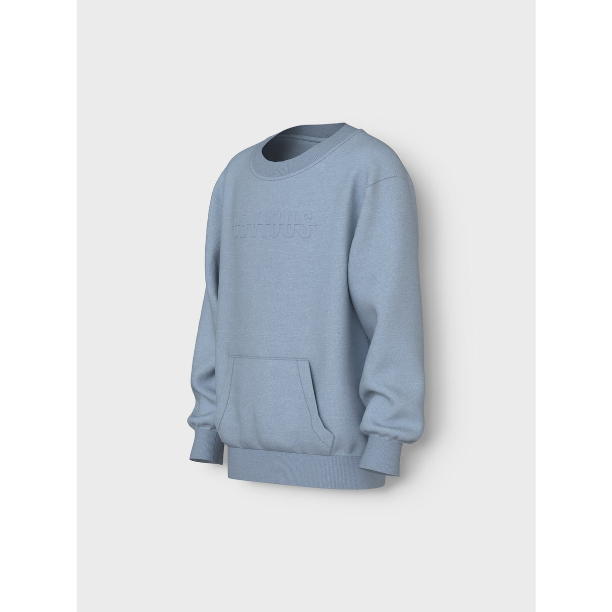Name It Dusty Blue Obivous Nkmvanoa Ls Nreg Sweat Unb