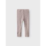 Name It Shadow Gray Nbnwax Wool Rib Leggings Noos