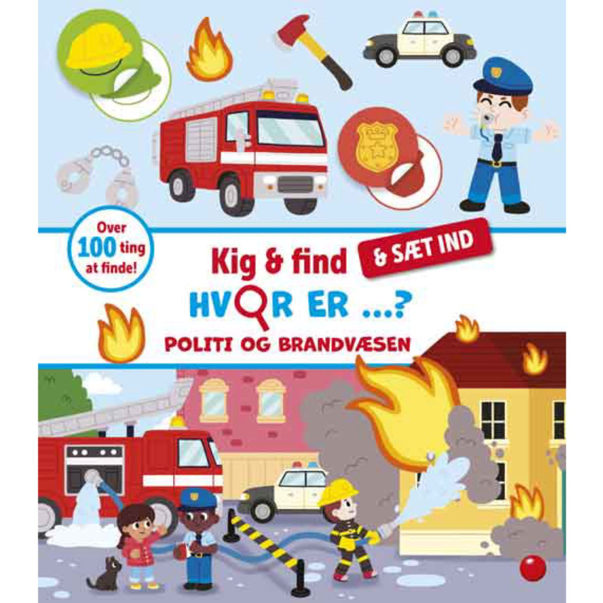 Forlaget Bolden Kig Og Find Og Sæt Ind: Hvor Er Politi Og Brandvæsen