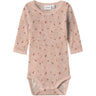 Name It Shadow Gray Small Flowers Nbfwang Wool Needle Ls Body Noos