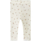 Name It Snow White Small Flowers Nbfwang Wool Needle Leggings Noos