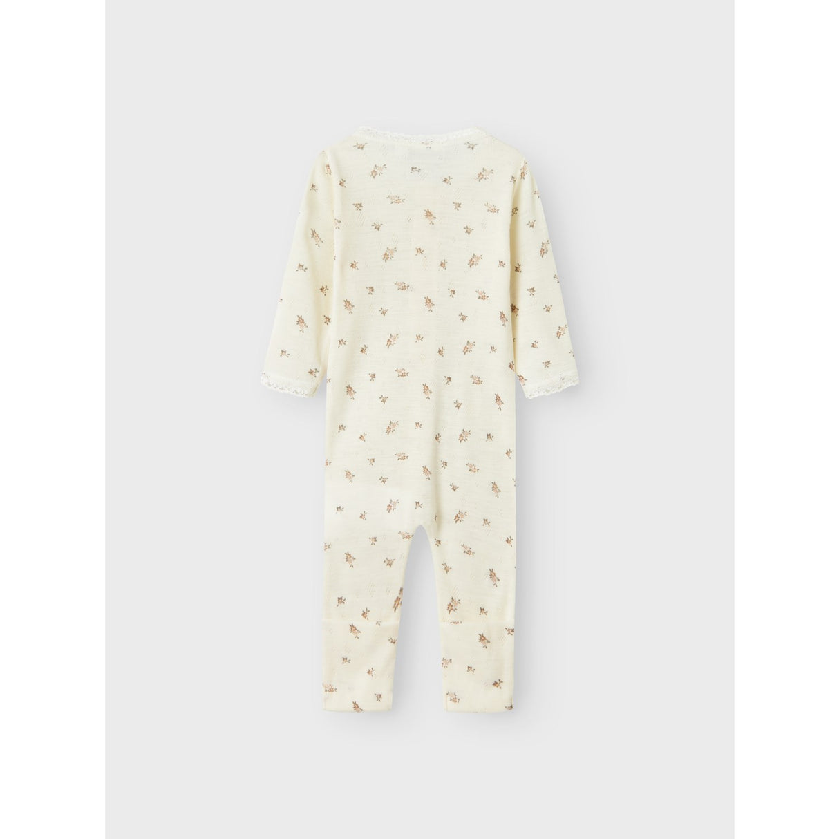 Name It Snow White Small Flowers Nbfwang Wool Needle Nightsuit Noos