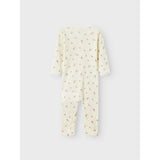 Name It Snow White Small Flowers Nbfwang Wool Needle Nightsuit Noos