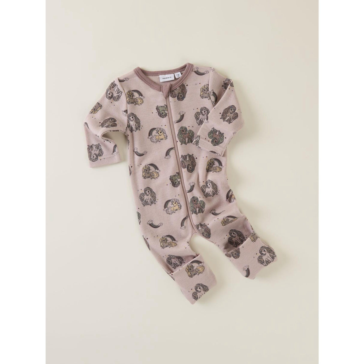 Name It Shadow Gray Unicorn Nbfwillit Wool Ls Suit